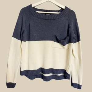 Shein Raglan Dip Hem Sweater